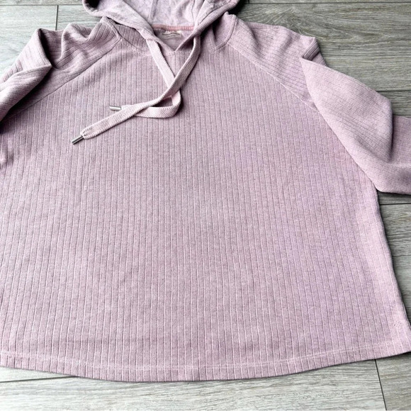 Shambhala Pink Waffle  Knit Sweatshirt Hoodie - Picture 9 of 15